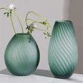 Nordic Style Wide Mouth Transparent Glass Vase Modern Simple Creative U Shaped Living Room Arrangement Vase Home Glass Vase