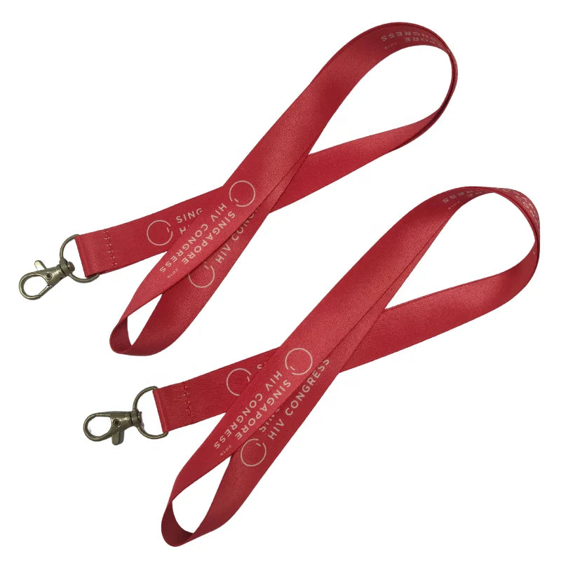 Promotional Polyester Material Full Colored Satin Ribbon Lanyards Wholesale Popular Cellphone Custom Lanyards Straps