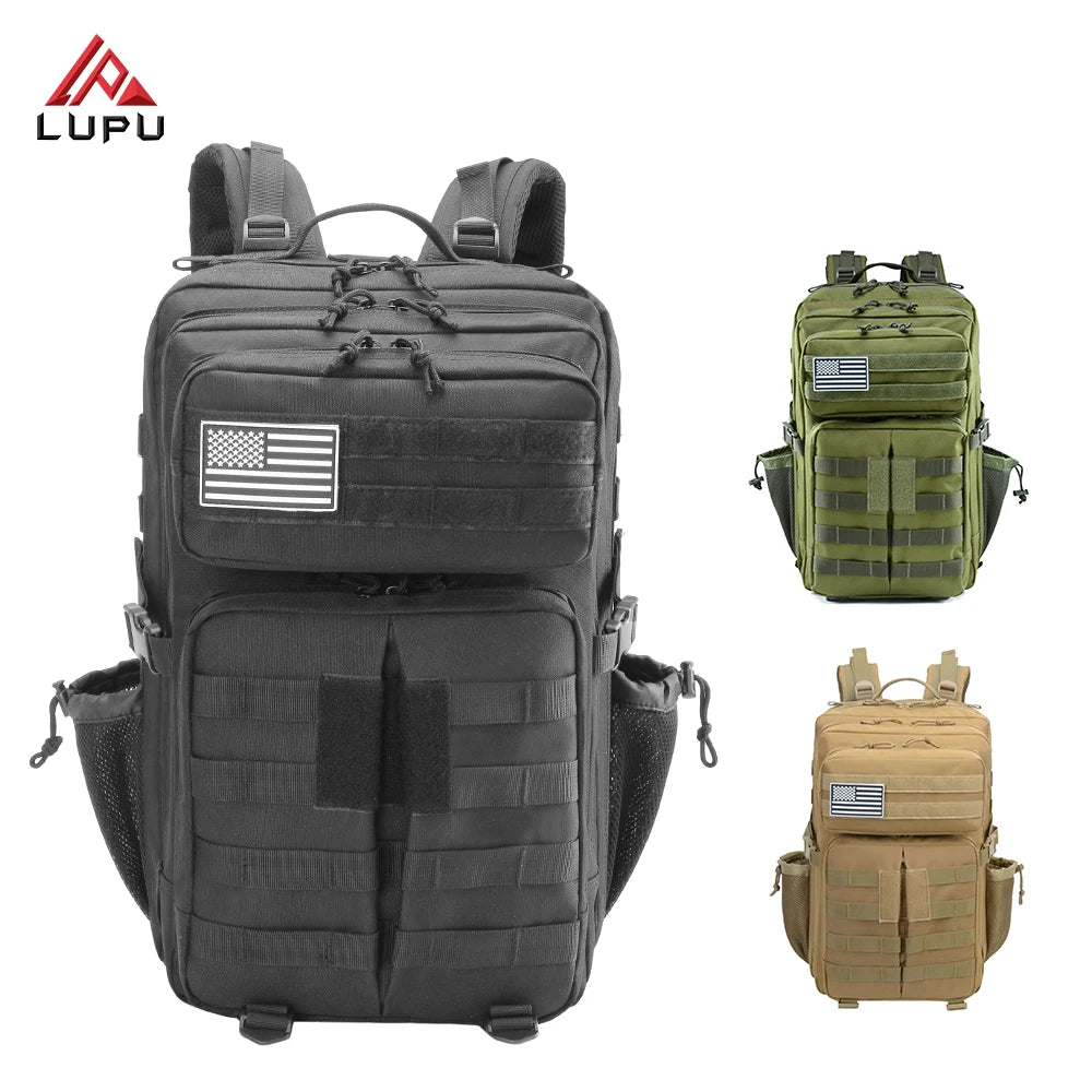 45L Tactical Backpack for Men  Outdoor Travel Trekking EDC Molle Pack Waterproof Assault Bag Hunting 3P Features