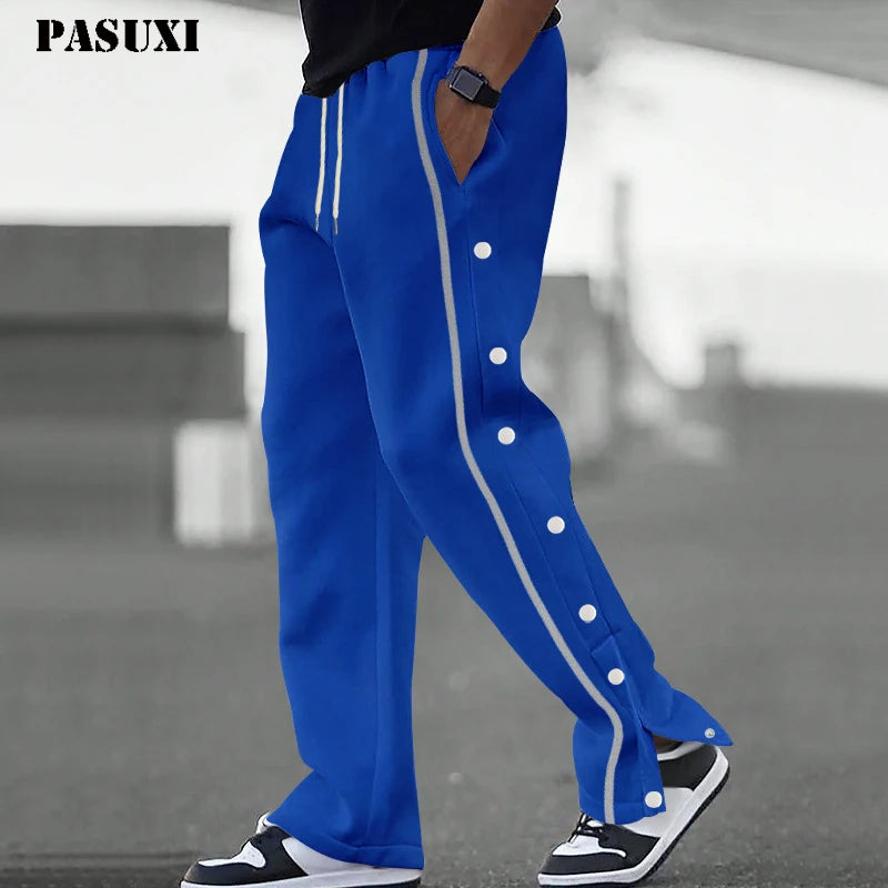 PASUXI Wholesale New Style Fall Winter Pants Men Jogger Pant Plus Size Sweatpants With Pockets Men's Casual Pants