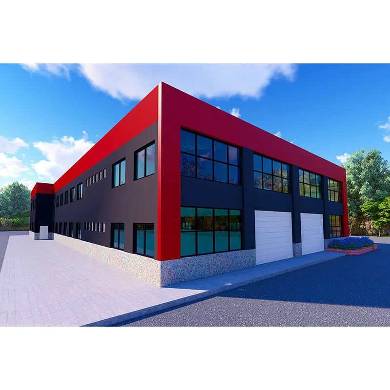 Low Price Modular Steel Structure Hangar Workshops Prefabricated Warehouse Hot Dip Galvanized Surface 180km/h Wind Resistance