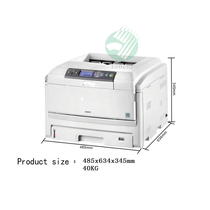 Cheaper Price A3 A4 A5 A6 Size Automatic High Printing Speed Machine C380 for OKI White Toner Printer With Color Toner Cartridge