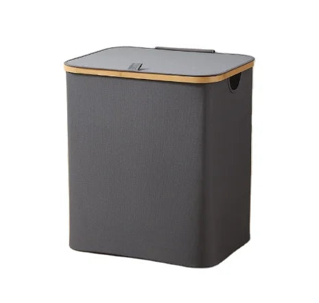 Home Clothes Laundry Hampers Foldable Laundry Basket Bamboo Laundry Basket with Cover