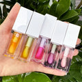Wholesale Vegan Moisturizing Lip Oil Gloss Plumper with Vitamin C & E Collagen Private Label Lip Oil