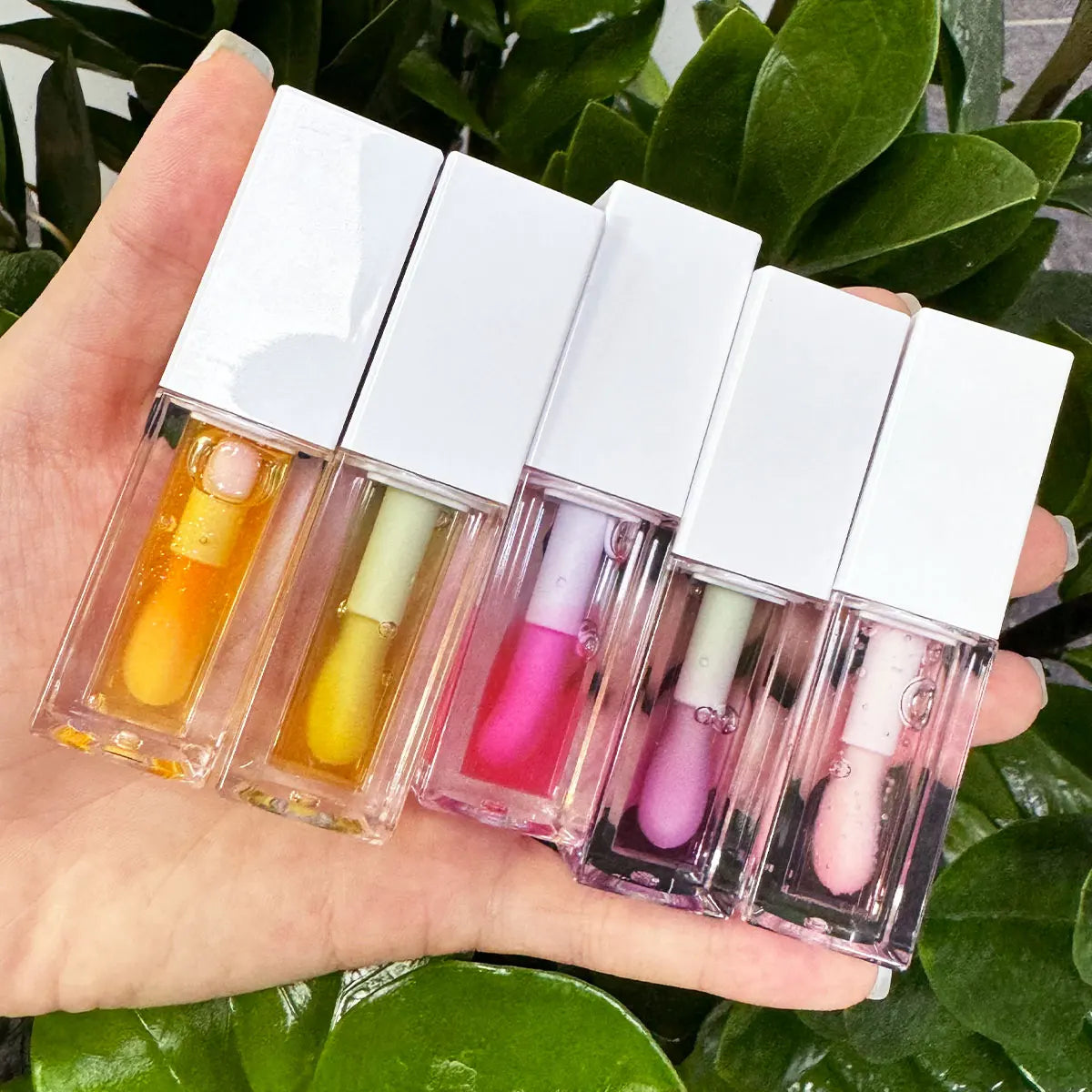 Wholesale Vegan Moisturizing Lip Oil Gloss Plumper with Vitamin C & E Collagen Private Label Lip Oil