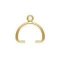 Jewelry Permanent Accessories 14K Gold Filled Pinch Clip Clasp Bail Connector for Pendant Necklace Making