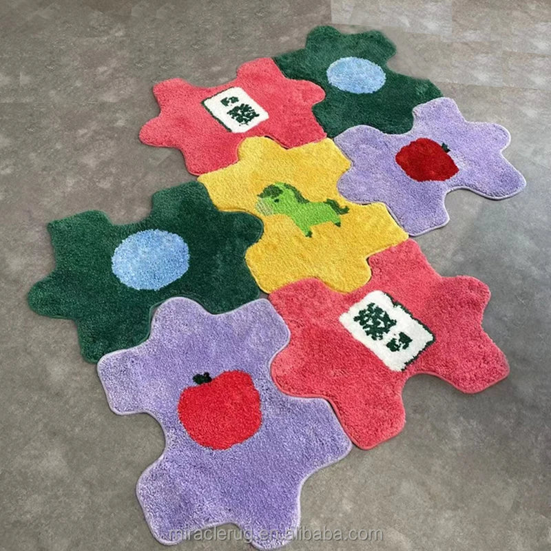 Strange Photo Jigsaw Modern Living Room Carpet Custom Faux Cashmere Rugs Dropshipping Gaming Decor Lawn Design Rugs
