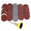 1 Inch 100-piece Sandpaper Set 1 1/8 Shank Diameter Grinding Disc Polishing Sandpaper Set
