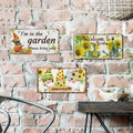 Putuo Decor Garden License Plate 15x30cm She Shed Vintage Style Metal Tin Plate Sign Garden Decor