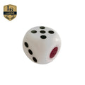 Professional 19mm Casino Dice Shaker Handmade White Acrylic Square Shaped Luxury Automatic Dice Same Weight