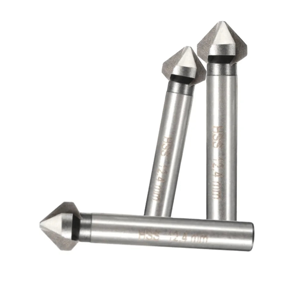 Weix High Quality  3 Flutes  60/90 Degree HSS Cylindrical Shank  Countersink Drill Bit