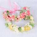 Made in China Wholesale - Pink Corolla Garland Flowers Artificial Elegant Luxury Wedding Hair Accessories