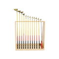 Organizer Wooden Floor Display Rack for 13 Clubs Indoor Use Golf Putter Stand & Rack Holder Golf Organizer & Display Stand