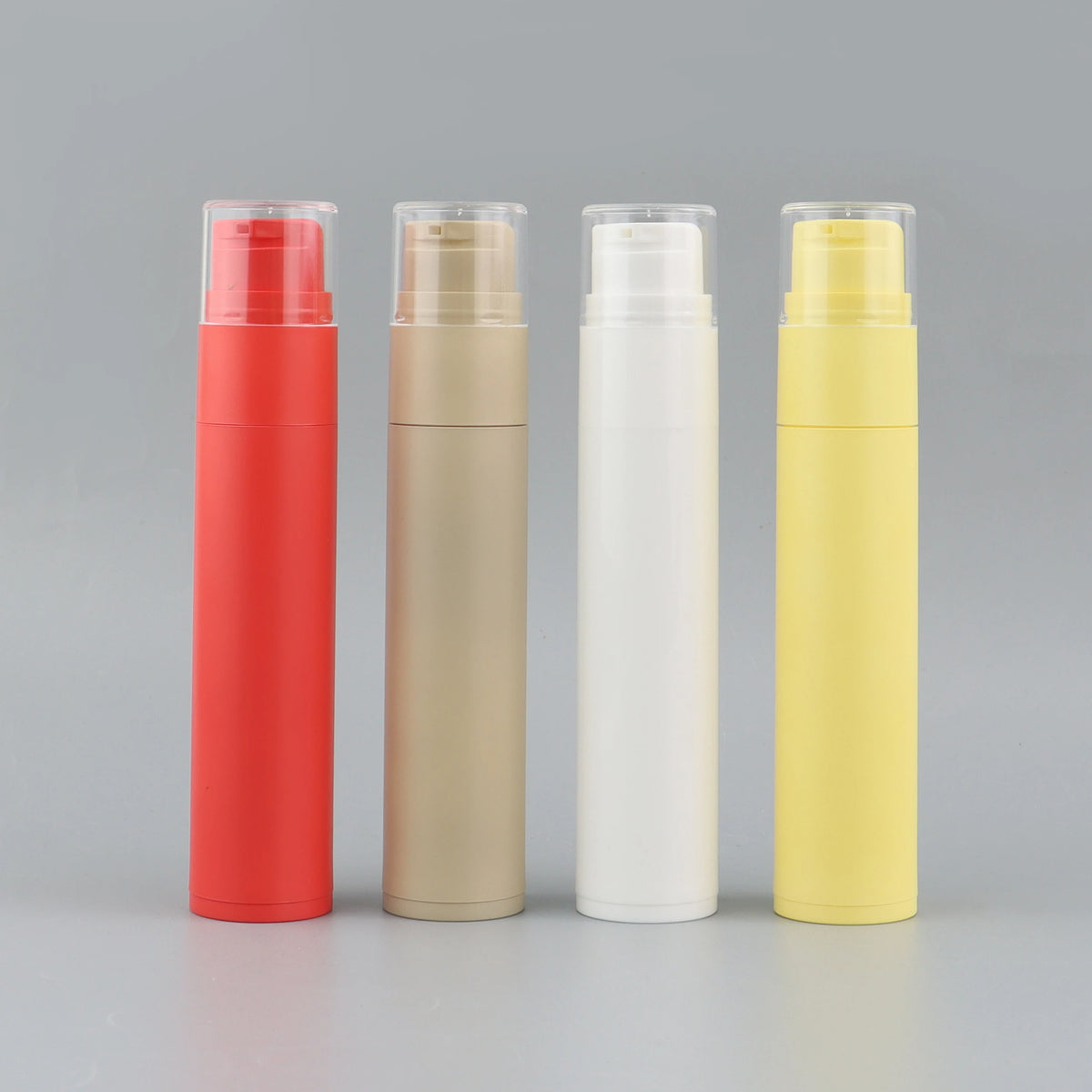 Factory Direct Sales Refillable Colorful Cosmetic Airless Pump Toothpaste Tube PP Plastic Bottle 60ml Skincare Packaging