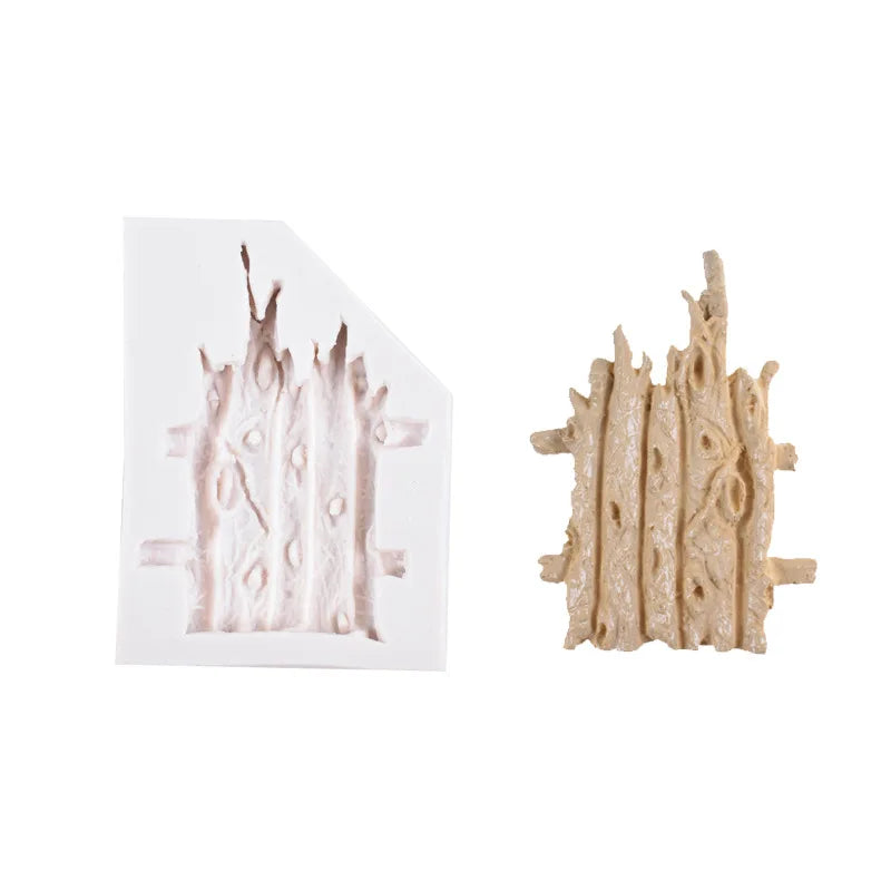 C-0337 European Retro Fence Door Silicone Chocolate Candy Decorative Fondant Mold DIY Handmade candy chocolate Tools