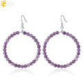 CSJA Wholesale Natural Crystal Stone No Hole Round Loose Bead for Diy Jewelry 5pcs/Set G591
