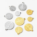 Catholic Stainless Steel Three-dimensional Pendant St. Benedict Exorcism Prayer Holy Relic DIY Jewelry Accessories