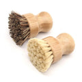 Wholesale Hot Sale Natural Scrub Washing Pot Brush Durable Portable Bamboo Dish Brush for Kitchen MegaBDM