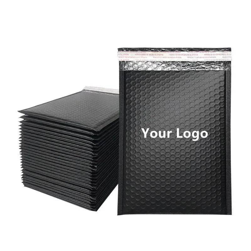 Low Moq Waterproof Strong Adhesive Shipping Bags Multicolor Packaging Bags Custom Padded Black Envelope Bubble Mailer Bags