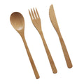 Bamboo Spoons Forks Knives Wooden Cutlery Flatware Set