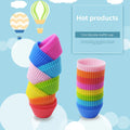 Food Grade BPA Free Cake Mould Silicon Multi Colours Round Muffin Cup Baking Silicone Cake Mould