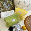 Customization New Stuffing Quilting Puffy Make up Travel Toiletry Makeup Cosmetic Bags