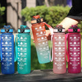 wholesale 32oz 1l tumbler cups eco friendly large big capacity bpa free gym bottle sport plastic water bottle with time marker