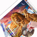 N-0017 Manufacturer Classical Landscape Printed Canvas Wall Art Decorative Diamond Art
