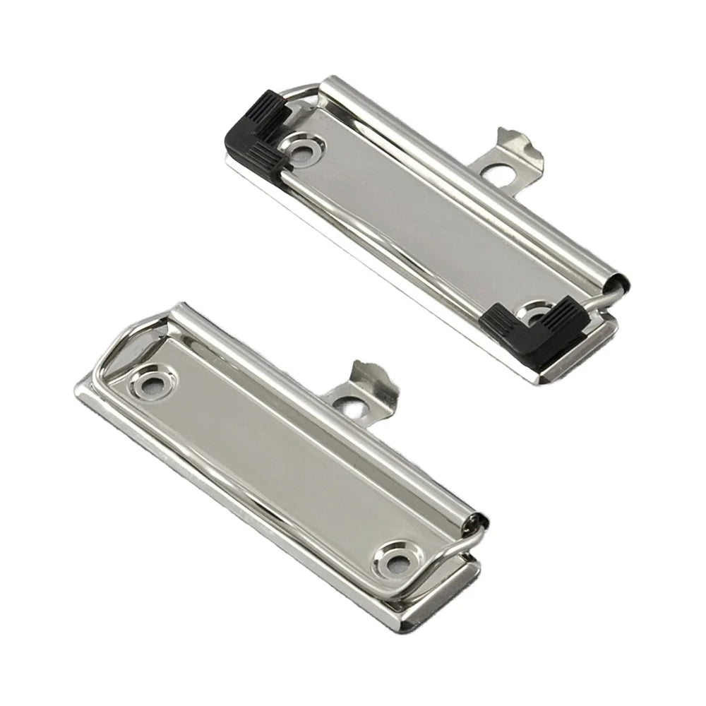 Packed Carton Box Custom Stainless Steel Clip Boards Rubber Corner Iron Metal Board  Hardware Product