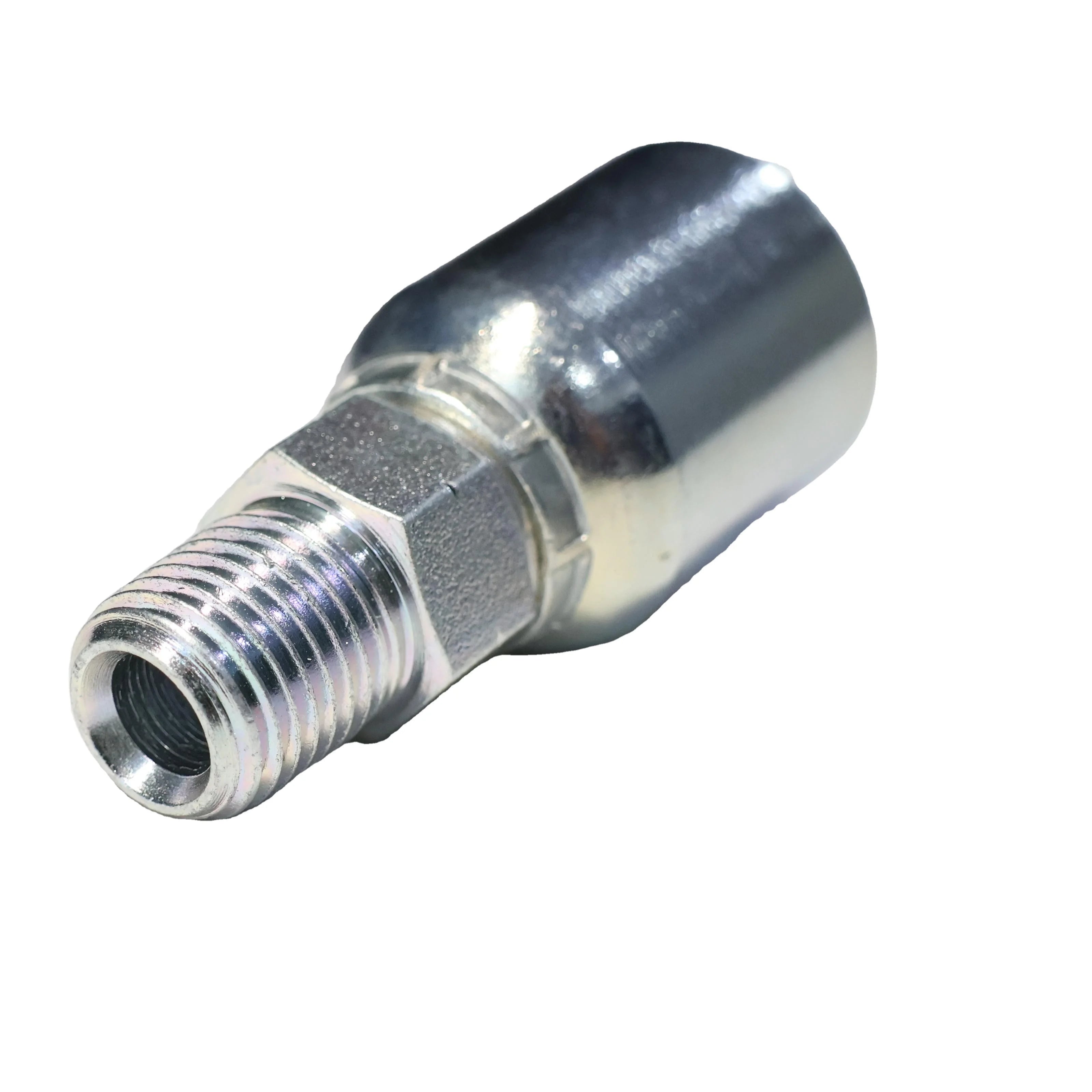 High Pressure Hydraulic Adapter Connector Threaded Thread Tube Hose Pipe Fitting Male NPTF Swivel Straight Ferrule Reusable Nut