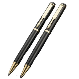 Custom Classic Black Business Crystal Advertising Gift Signature 1.0mm Metal Material Ballpoint Pen Factory Low Price Promotion