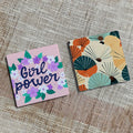 Topjlh Sublimation Blanks Square Ceramic Coasters Stocked Coaster Customized Printed Glossy Matte Surface Can Add Cork Back