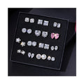 925 Sterling Silver Fine Jewelry Affordable Luxury Bling Diamond 5A Cubic Zirconia Studs Wedding Earrings Women