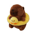 12cm  Swimming Ring Capybara Plush Capybara Keychain Stuffed Animals Cute Toy Fluffty Animal Doll Charm Bag Pendant