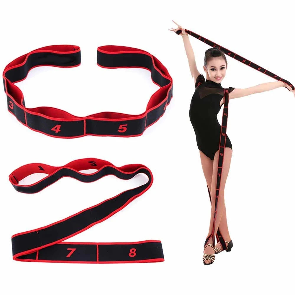 Multi-Functional Elasticity Yoga Pull Strap Belt Loop Yoga Resistance Stretching Band