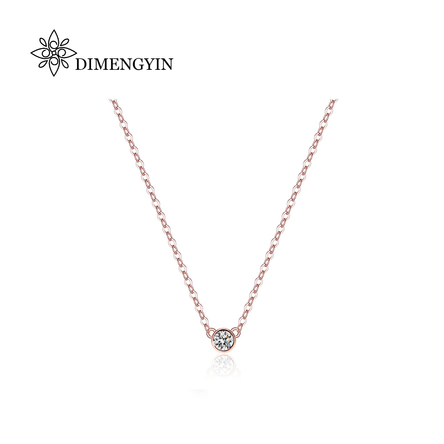 Fine Fashion Jewelry Charm D Color VVs1 D Color Moissanite Diamond Necklace 925 Sterling Silver Pendant for Women Gifts