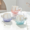 Hot Sale Ins Artistic Cute Ceramic Water Cup Creative Office Souvenir Simple Ceramic Coffee Cup Personality Ceramic Mug