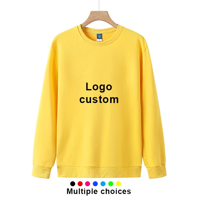 Custom Hoodie Men Cotton Men Crew Neck Sweatshirts Blank Pullover Oversized Hoodieplain Terry Jumper Men's Hoodies Sweatshirt