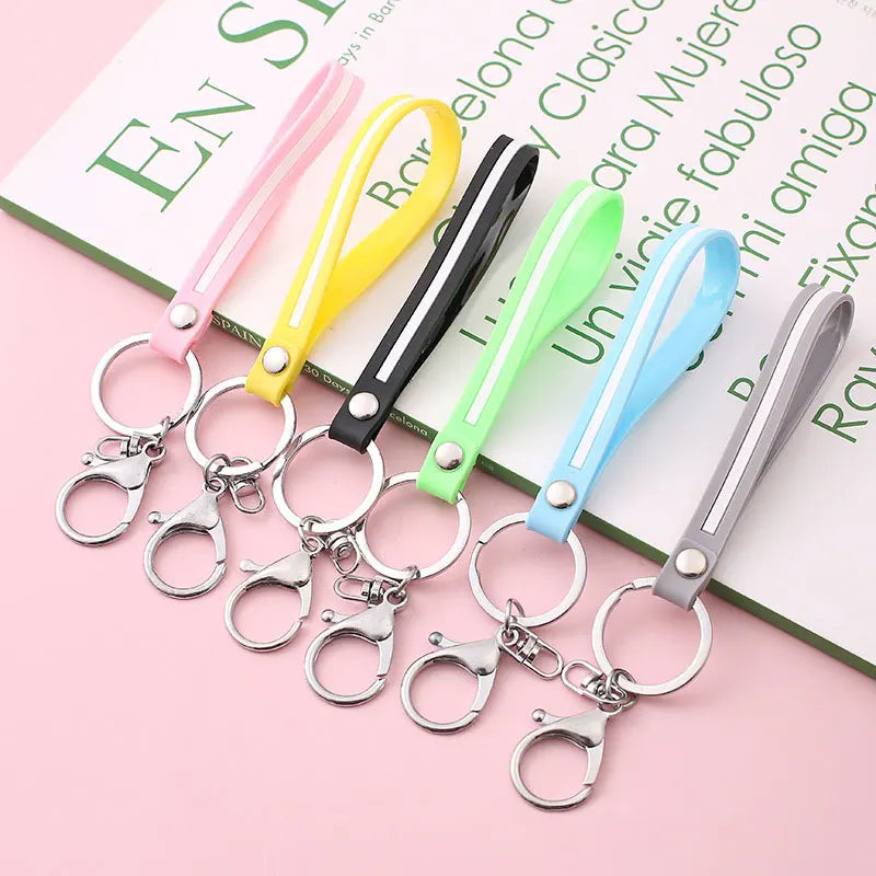 Promotional Lanyard Key Chain Soft Pvc Rubber Plastic Key Chains With Metal Lobster Clasp Key Chains Ring