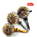 ZHENDA Support Custom Tampico Fiber Polishing Brush Rotary for Wood Grinding
