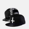 Wholesale Korean Hip Hop Hat Cross Embroidered Baseball Snapback Hats for Men Skateboard Custom Flat Brim Hat