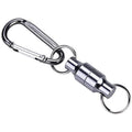 Keychain Magnetic Couple Wholesale Blank Stainless Steel Custom Souvenirs Carabiner Hook Promotional Strong Magnetic Keychain