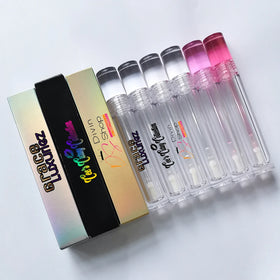 Custom Private Label Empty Lip Gloss Containers Tube with Wand 7.8ml 5ml clear Lip Gloss Wand Tube with Applicator
