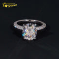 Fine Jewelry 925 Silver Ring Classic D Color VVS Oval Cut Moissanite Ring GRA Certificate Custom Engagement Ring for Women