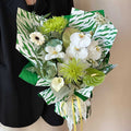 2026 Zebra Design Waterproof Flora Wrapping Paper Fall in Color Plastic Packaging for Flowers for Valentine's Day