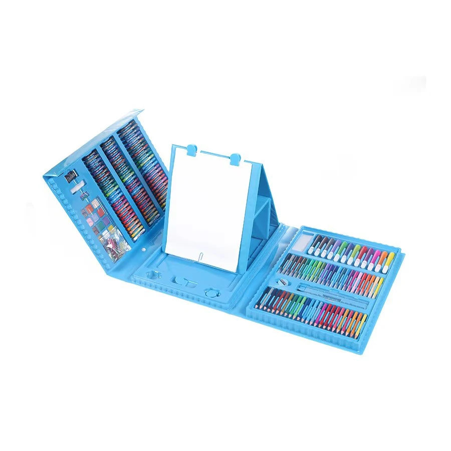 Portable 208 PCS Foldable DIY Drawing Art Set Artist Supplies for Paint Coloring