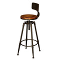 American Retro Iron bar Chair Front Desk High Stool Solid Metal  Leisure Chair Cafe Lift bar Chair
