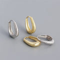 SP Fine Jewelry Earrings 925 Silver Twisted Hoop Earring Sterling Silver 925 Earrings