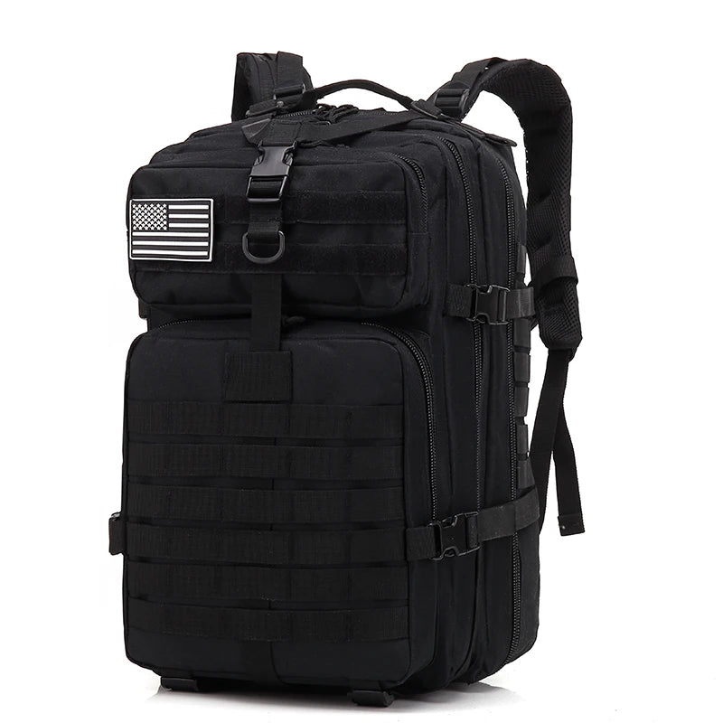 Lupu BL096 45L 900D Tactical Backpack Customized Logo OEM/ODM Good Stability Nylon Lining Zipper Closure External Frame