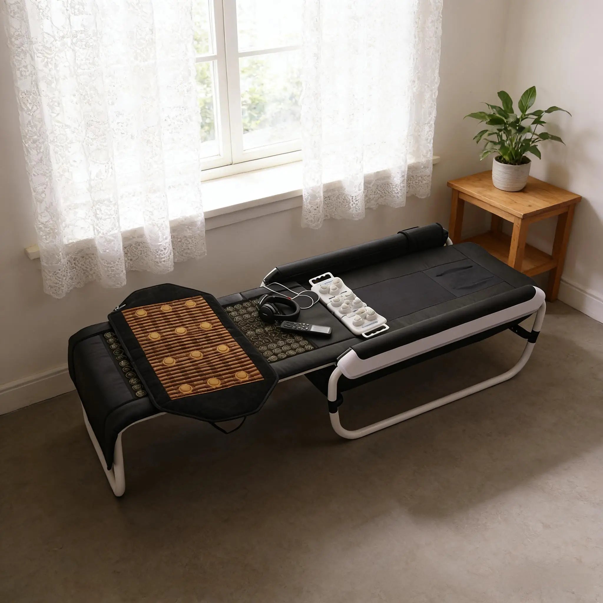 Spa Beauty New Style V3 Stone Roller Lumbar Traction Massage Tables & Beds Jade Master Infrared Heating Massage Bed